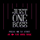 The title screen for "Just One Boss".