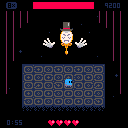 A magic mirror pounds its fist and splits into five multicolored reflections.